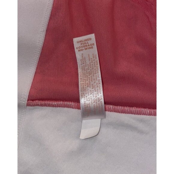 Cacique Unlined Full Coverage No Wire Bra Front Close Floral Womens 44D White - Picture 7 of 7